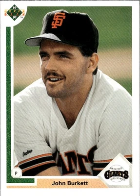 1991 Upper Deck #577b John Burkett [GOATCARDS] - Image 1 of 2