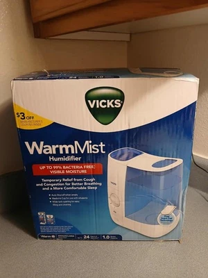 Vicks Warm Mist Humidifier 1 Gallon model VWM845  in box - Image 1 of 4