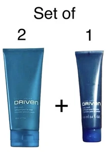 SET of 3 DEREK JETER DRIVEN BLUE Body Wash by Avon 2 ~ 6.7 + 1 - 3.4 fl oz NOS - Picture 1 of 2