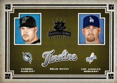 2005 Diamond Kings Timeline #T23 Brad Penny M's-Dgr - Imagem 1 de 2