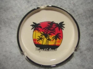 Cenicero de cerámica vintage Myrtle Beach, SC con palmeras - Imagen 1 de 2