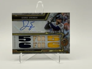 2020 Topps Triple Threads GEORGE SPRINGER relic auto /18 - Picture 1 of 2