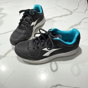 Diadora Nucleo 2 | Damengröße 9M sportlich Laufen schwarz türkis blau Turnschuhe Schuhe - Bild 1 von 11