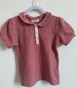 La Redoute - Abcd’ R Pink & White Polo Shirt For Girls Aged 8 - Picture 1 of 8