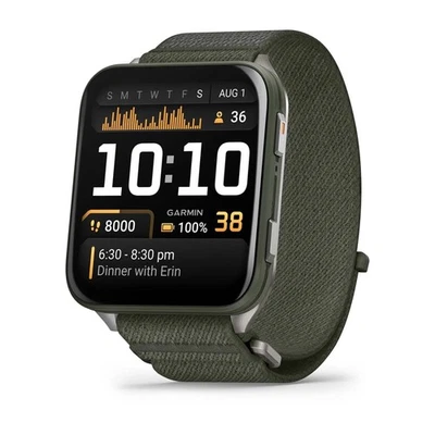 Garmin Venu-X1-M Moss with Titanium Caseback and Moss ComfortFit Nylon Band - Image 1 of 4