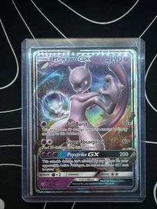 Mewtwo GX 190HP Pokémon Trading Card Holo Rare - Picture 1 of 2