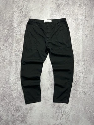 Pantalones Golden Goose Deluxe Marca Hombre M Negro Algodón Cónico Foto 1 de 4