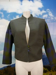 Helene Straßer neuwertiger Loden Blazer Jacke oliv elegante Trachtenjacke Gr.40 - Bild 1 von 6