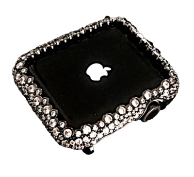Apple Watch 42/44m Champagne Burbujas Laboratorio Diamantes Estuche Negro SE 1 2 3 4 5 6 Foto 1 de 3