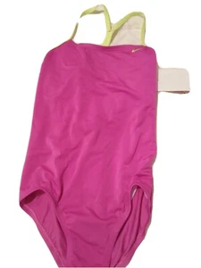 Nike Girl's Swimsuit One Piece Size M (9 to 10 years) New - Picture 1 of 4