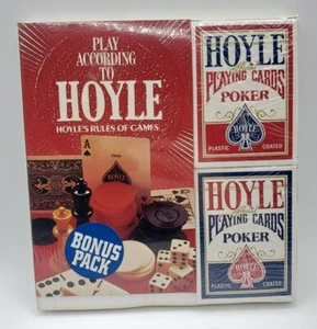 Vintage NOS Hoyle Cardgame Hoyle Rule Book Set Playing Cards Game Night! - Picture 1 of 2
