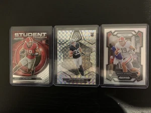Brock Bowers 3 Card Rookie Lot 2024 Panini Silver Prizm 107 Student Orientation - Bild 1 von 2