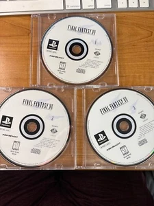 Sony PlayStation One PS1 - Final Fantasy VII 7 BLACK LABEL 3 DISC SET ONLY - Picture 1 of 1
