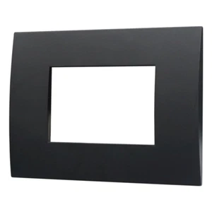 Kompatibel Vimar Arkè Platte Venus 3 Module Sitze Kunststoff schwarz Ettroit - Bild 1 von 2