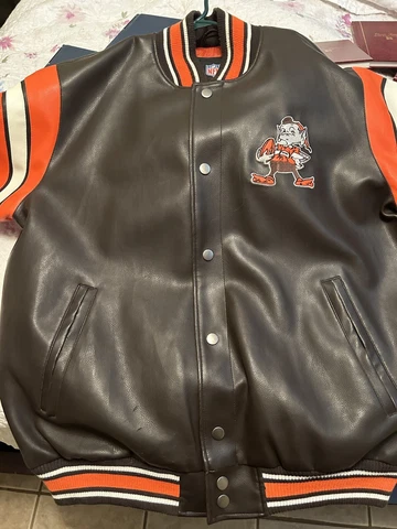 Cleveland Browns Leather Jacket GIII Cover