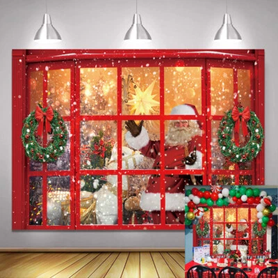 Campanella Sfondo Natalizio Festa Neve Invernale Rosso Decorazione Festa Natale