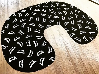 Dracula Fangs Nursing Pillow Cover Newborn Baby Glow In Dark Spooky Cute - Image 1 of 2