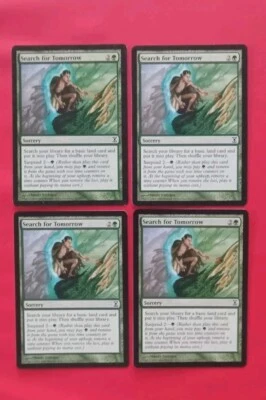 Search for Tomorrow ×4 (Time Spiral 1996) MTG Magic Land Search English Playset  - Image 1 of 2