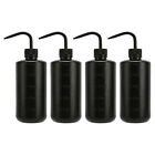 (Black)Tattoo Squeeze Wash Bottle Save Amount Curved Spout Long Nozzle Tattoo