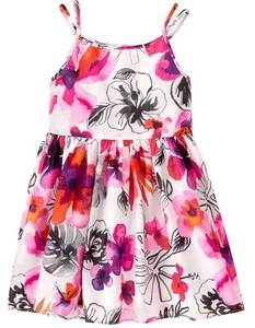 NWT Gymboree Girl Island Girl Tropical Floral Dress Size 4 6 7 8 10 - Picture 1 of 3