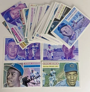 1956 Topps Autographed Hank Aaron Erine Banks Duke Snider REPRINT 4x6 - Picture 1 of 7