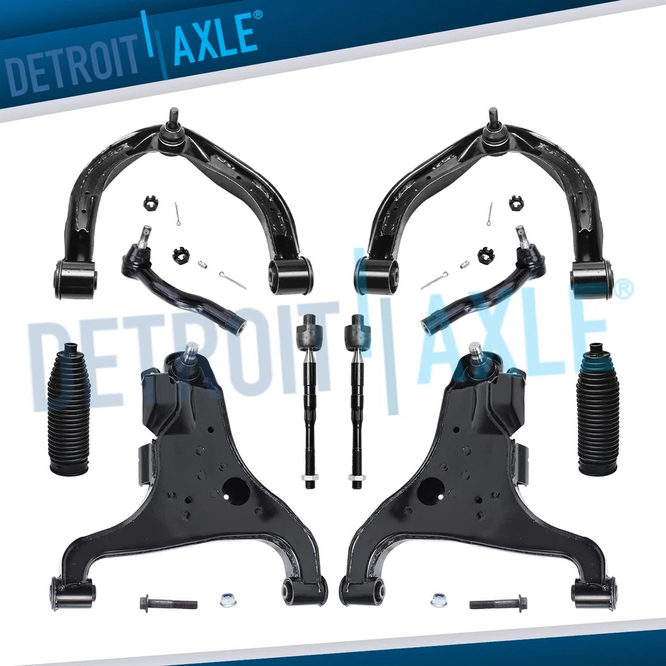 Brazos de control superiores inferiores delanteros + Tierods para Infiniti QX56 Nissan Armada Titan Foto 1 de 4