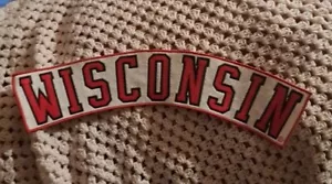 Wisconsin Badgers University Patch Embroidered Rare Obsolete Unworn Authentic - Picture 1 of 7