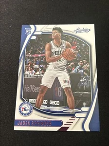 JADEN SPRINGER RC 2021-22 Panini Chronicles ABSOLUTE PINK ROOKIE 76ers #224 - Picture 1 of 2