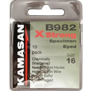 KAMASAN B982 X STRONG SPECIMEN EYED HOOKS - Picture 1 of 1