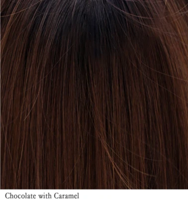 Peluca BELLISSIMA E Belle Tress Chocolate con Encaje Caramelo Frontal Amigable con el Calor MonoTop Foto 1 de 4