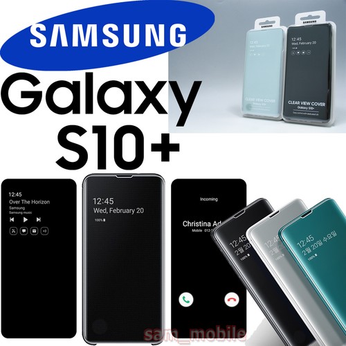 New Official SAMSUNG genuine CLEAR VIEW Cover case EF-ZG975 for Galaxy S10+