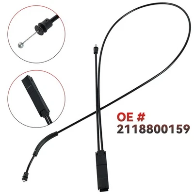 Engine Hood Latch Release Cable Wire  For Mercedes E320 E55 E500 E63 Sedan Kit - Image 1 of 4