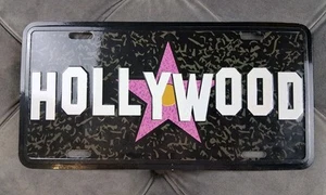 Hollywood Nummernschild Stern schwarz neu - Bild 1 von 2