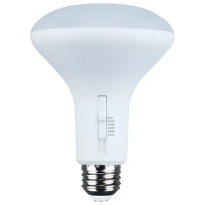 7 Watt BR30 LED - CCT Select - Dim to Warm - White Finish - 120 Volt - 12PK - Picture 1 of 2
