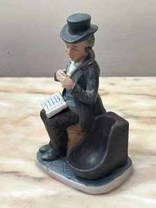 1980 Porcelain Figurine Physician Reading Notes Pipe Rest - Picture 1 of 10