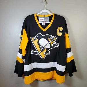Pittsburgh Penguins #87 Sidney Crosby CCM Vintage Hockey Jersey Sz 50 Sewn - Picture 1 of 15