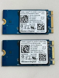 2pcs WD PC SN520 NVMe SSD SDAPMUW-512G-1001 512GB M.2 2242 PCIe3x 2 For Laptop - Picture 1 of 5