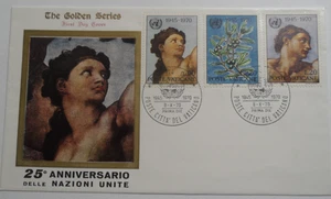WORLD FDC : VATICAN CITY 1970 SC#492-494 UNITED NATIONS ISSUE FIRST DAY COVER - Picture 1 of 2