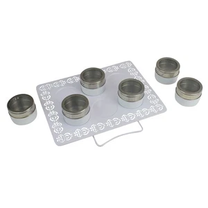 Organizador multiusos de latas magnéticas blancas y plateadas Avon 11 - Imagen 1 de 4