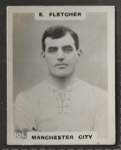 PINNACE FOOTBALL - PHOTO BACK - #0101 - MANCHESTER CITY - E. FLETCHER  - Bild 1 von 2