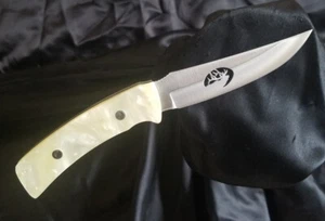 BUCK KNIFE : CUSTOM Limited Edition 475 Pearlite Handles  -  Bull Elk Profile   - Picture 1 of 15