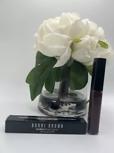 NIB BOBBI BROWN DISCONTINUED LIP GLOSS, AUBERGINE #5, FULL SIZE, 0.24 OZ/7 ML - Picture 1 of 2