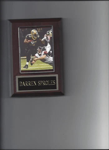 DARREN SPROLES PLAQUE NEW ORLEANS SAINTS FOOTBALL NFL Cover
