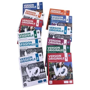 Version Originale French Course Set A1–B2 Student + Workbooks + DVDs Lot of 12 - Picture 1 of 24