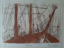 CUTTY SARK Artists Etching Print Naval Maritime Nautical History Antiques Ships 