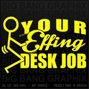 Effing MPG Funny Diesel Truck Window Decal Sticker - Picture 1 of 3