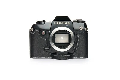 Real Leather Half Camera Case Bag Cover for Contax 137MA 137MD Film Camera - Image 1 of 4