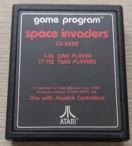 Atari 2600 Space Invaders Cartridge ONLY Cleaned, Tested CX-2632 - Picture 1 of 3