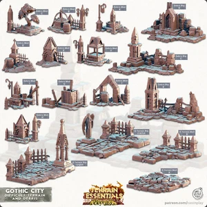 Gothic City Schwieriges Gelände Trümmer Außengelände Essentials CastNPlay D&D - Bild 1 von 1