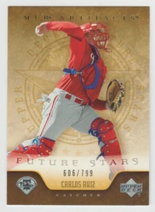 CARLOS RUIZ Phillies 2005 Upper Deck MLB Artifacts Rookie Card #208 SP RC #/799 - Picture 1 of 2